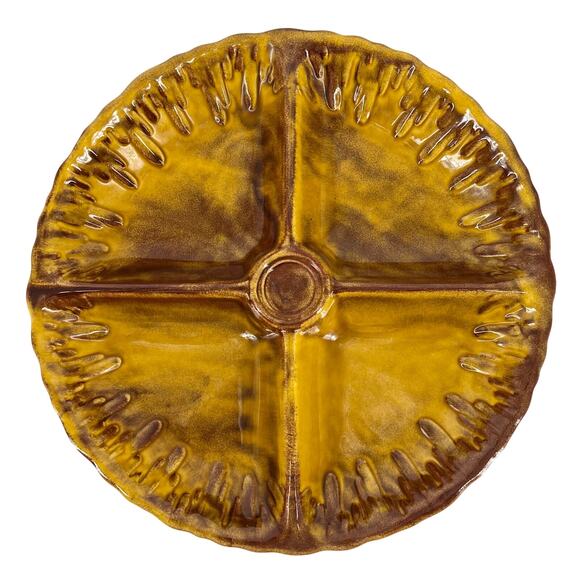 70s California USA pottery divided tray 1970s vintage - Picture 1 of 8